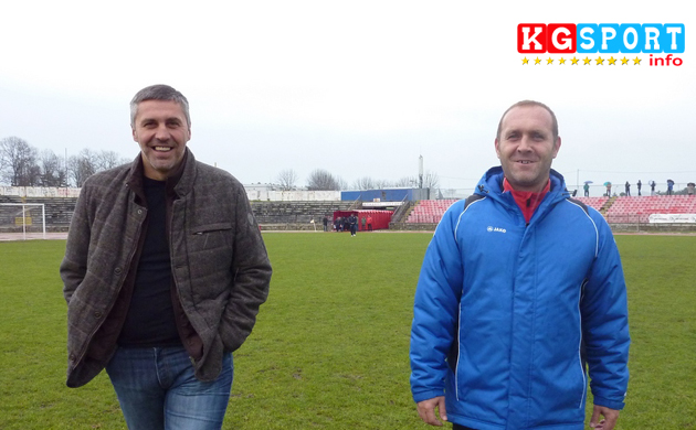 Trener Radovan Radakovic injegov pomocnik  Milan Zivkovic